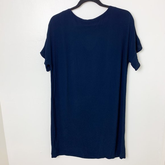 Madewell Blue Ruffle-Sleeve Easy Dress Medium - Picture 6 of 7